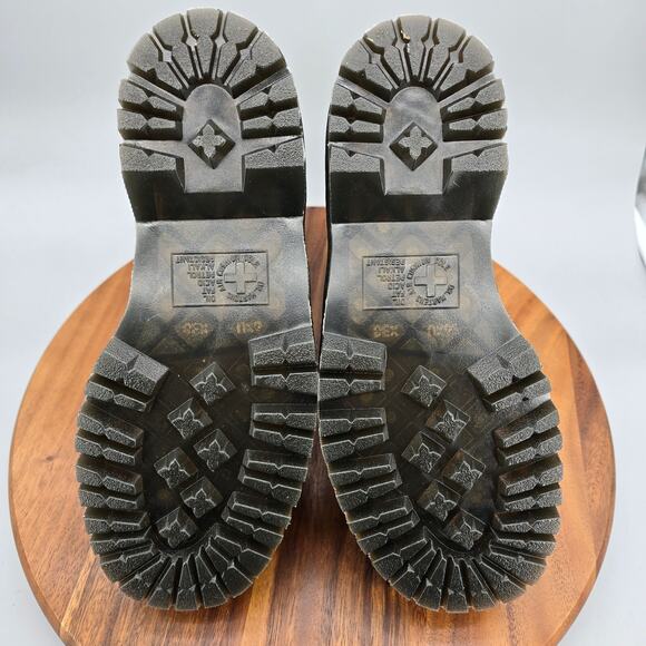 Dr Martens Jetta Boots Women's 8 White Leather Front Zip Platform Ankle - Picture 11 of 12